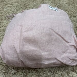 Quince European Linen Fitted Sheet King Dusty Mauve
